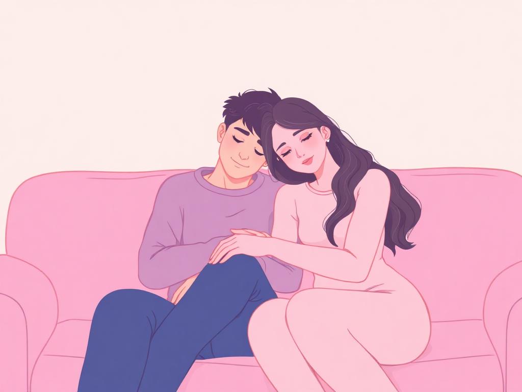Couple at home
